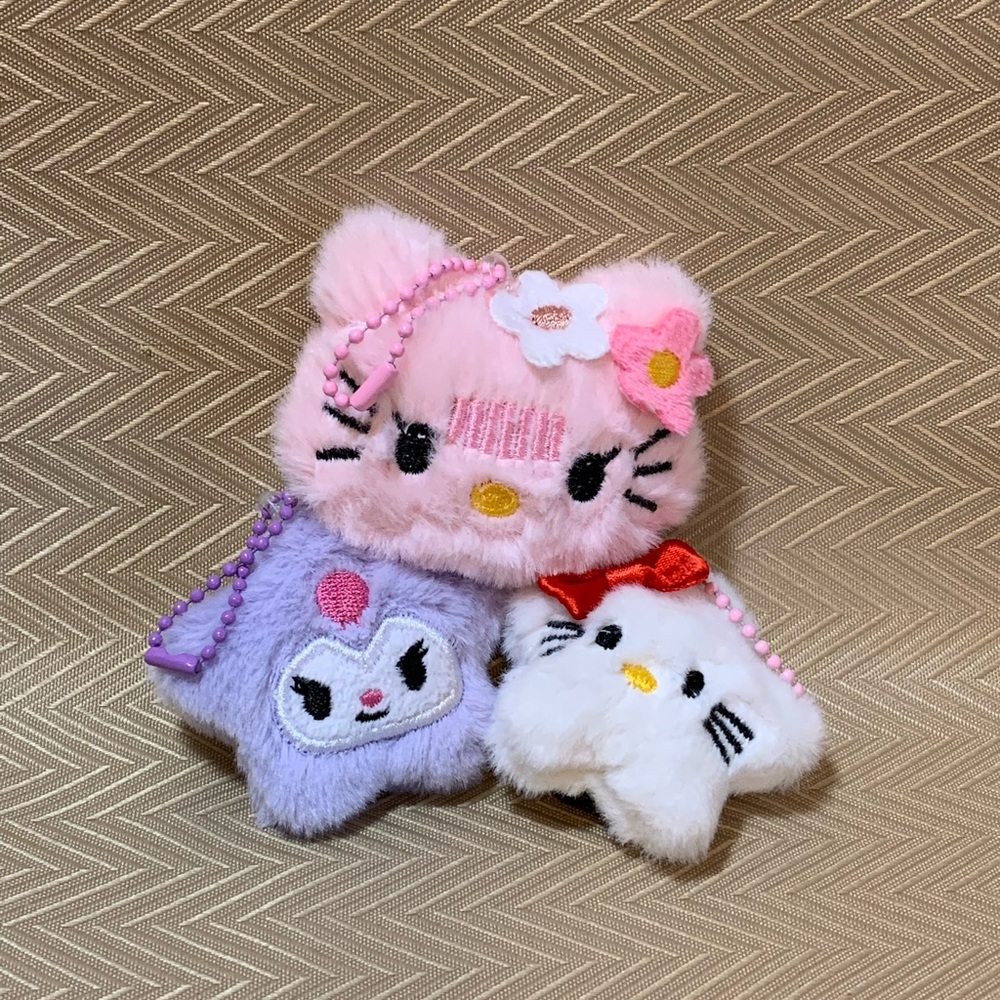 Hello Kitty Plush Keychains (3pk) #JW110